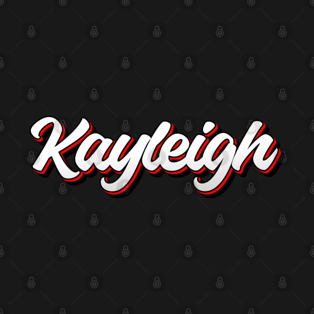 Kayleigh name - cool 70s retro font by KedaiComel