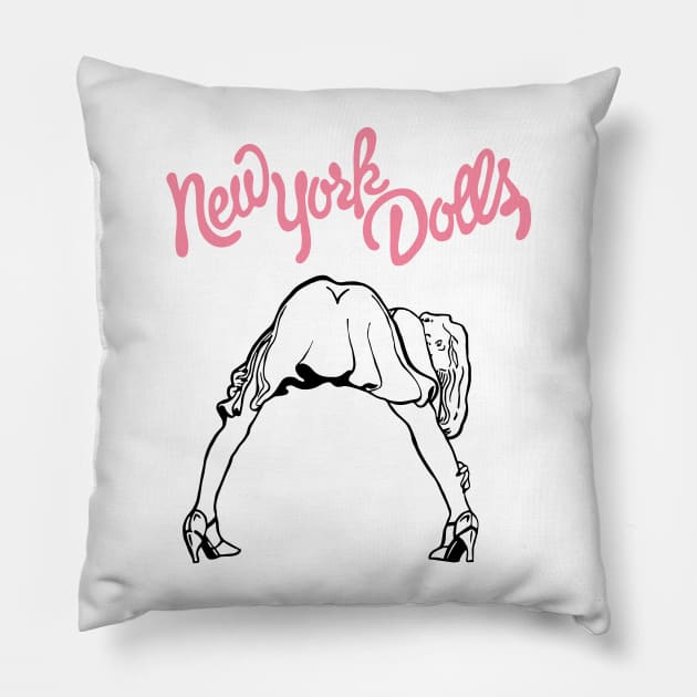 New York Dolls Bent Girl Pillow by Chewbaccadoll