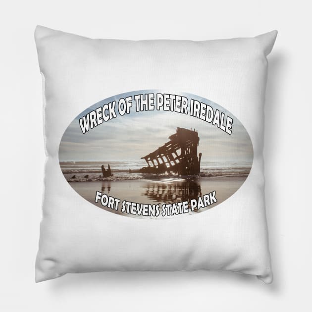Peter Iredale Fort Stevens State Park Oregon Pillow by stermitkermit