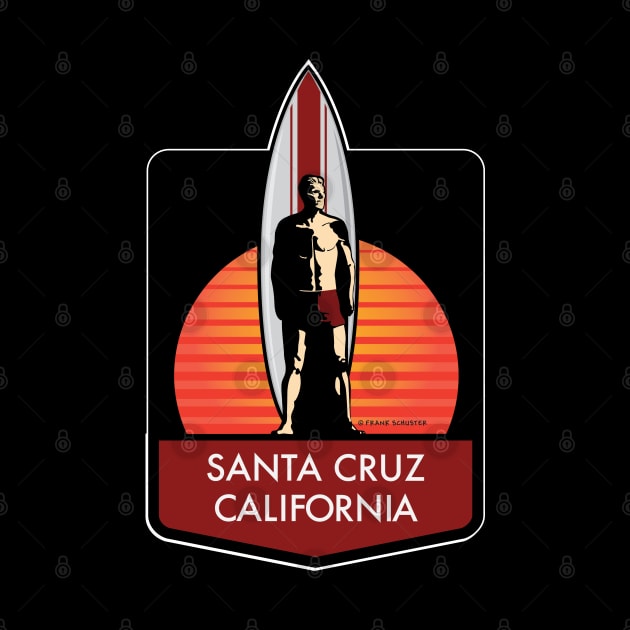 Santa Cruz Logo Surfer Statue by PauHanaDesign