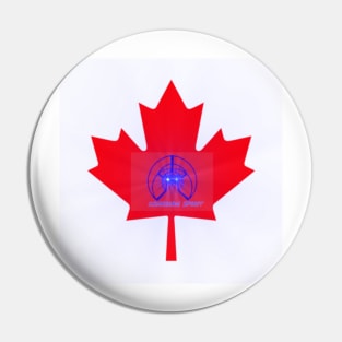 Red Canadian  SPIRIT Maple Leaf Pin