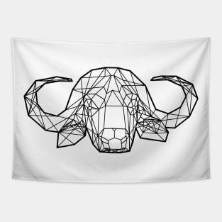 Cape Buffalo wireframe Tapestry