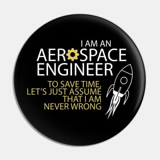 Aerospace engineer - Space Pin