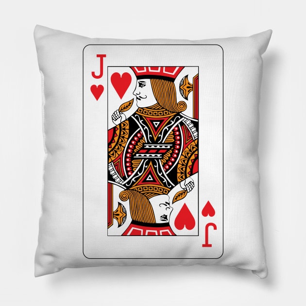 Jack of Hearts Pillow by rheyes