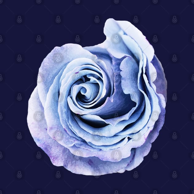 Blue Rose Art Cutout by StupidHead