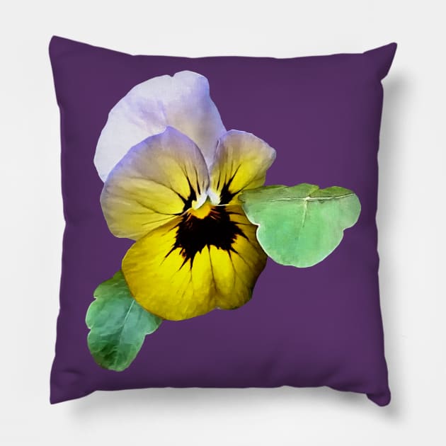 Pansies - Pansy Saluting Pillow by SusanSavad