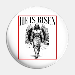 He Is Risen Jesus Is Back Pin