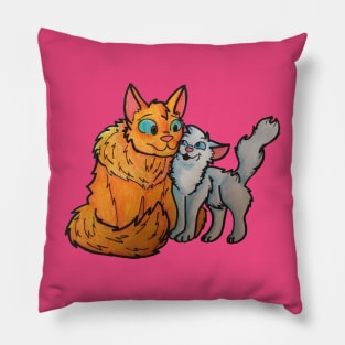 Fireheart and Cloudkit Pillow