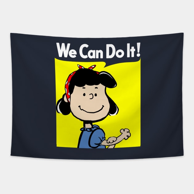 Lucy Can Do It! Tapestry by Titius