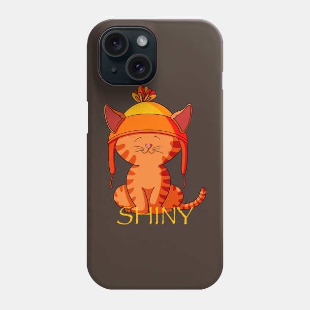 Shiny Ginger Tabby Cat Phone Case by Alisha Ober Designs