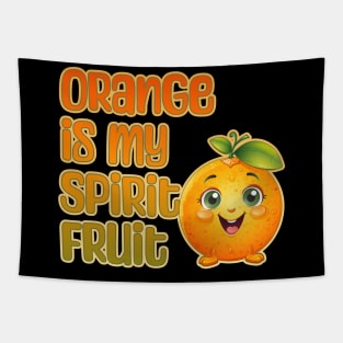 Orange is My Spirit Fruit Tapestry