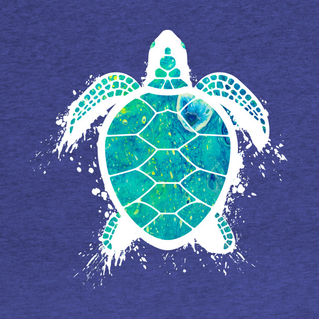 Pour Painted Turtle Green Turtle Pour Painting Fluid Art Kids