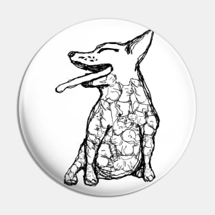 BIG dog Pin