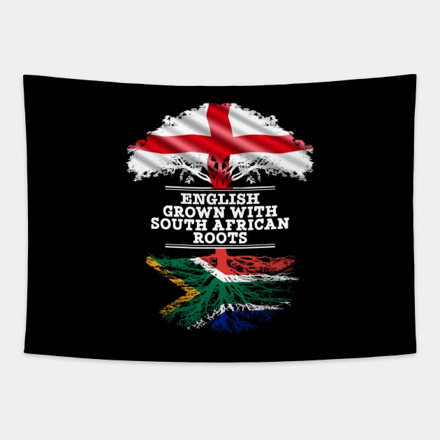 English Grown With South African Roots - Gift for South African With Roots From South Africa Tapestry by Country Flags