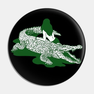 Aligator Gril Popart Hipster Urban Style Pin