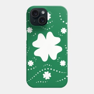 White Clover Pattern Phone Case