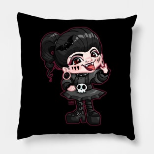 Rainbow Goth Pillow