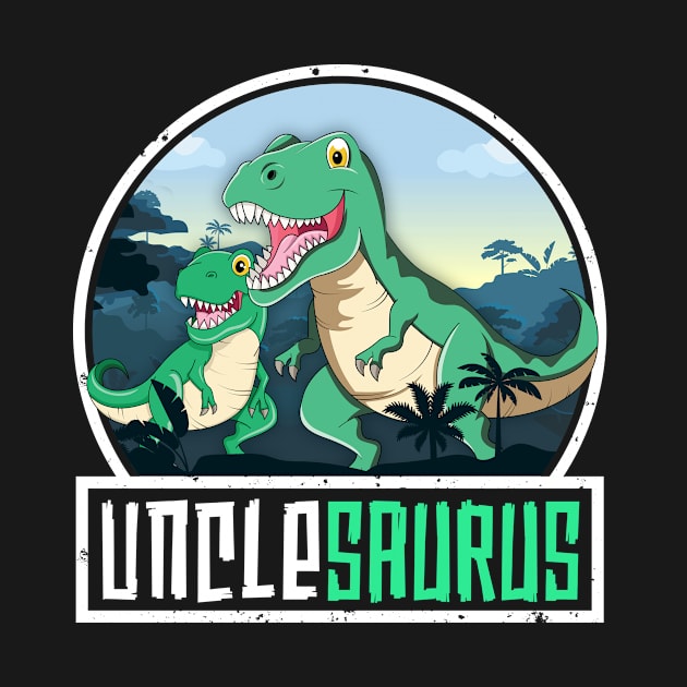 Unclesaurus T-Rex Uncle Dinosaur Saurus Men Matching Family by 14thFloorApparel