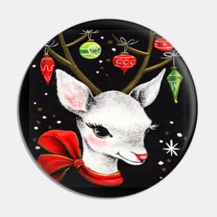 Vintage Christmas Reindeer Pin