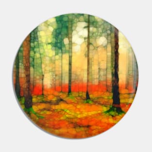 Light in the autumn woods Pin