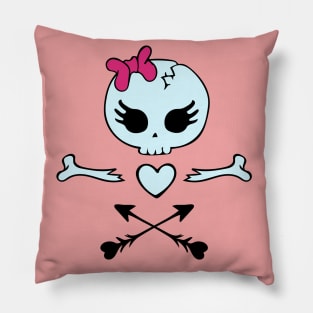 Girl skull. Pillow