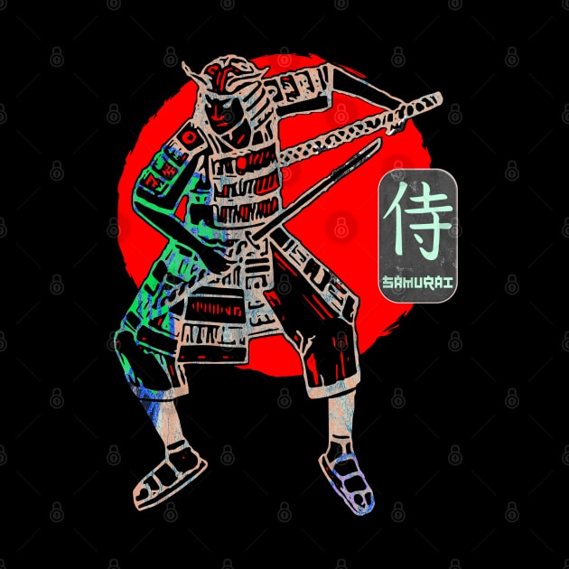 Samurai Warrior Sword Japanese Art Victory Kanji Samurai Word 242 by dvongart