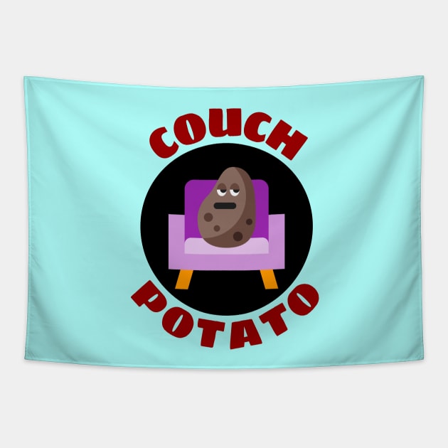 Couch Potato | Procrastinator Pun Tapestry by Allthingspunny