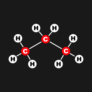 Propane C3H8 molecule T-Shirt