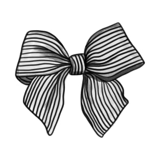 Coquette Black and White Bow T-Shirt