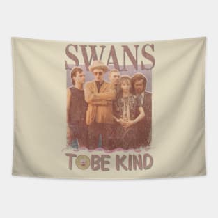 Swans Vintage 1982 // To be Kind Fan Design Artwork Tapestry