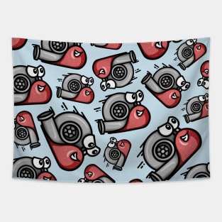 Turbo Snail - Red Sparkle Pattern Tapestry