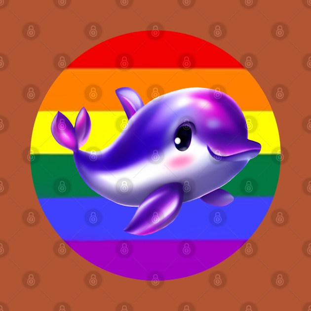 Dolphin LGBT Pride by Nayture