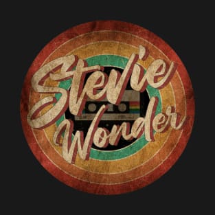 Stevie Wonder Vintage Circle Art T-Shirt