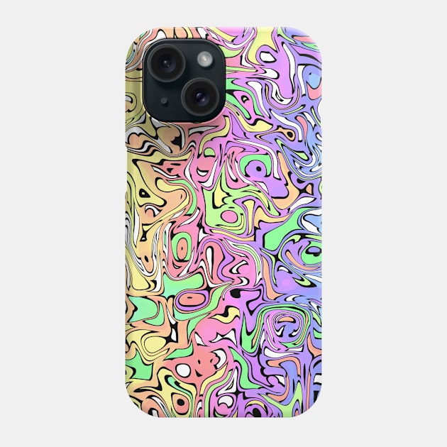 COLOR Swirls Abstract Design Phone Case by SartorisArt1