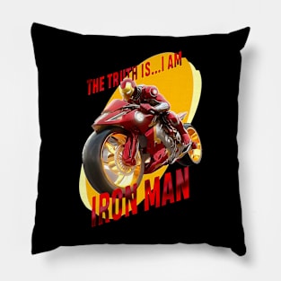 Iron hero biker Pillow