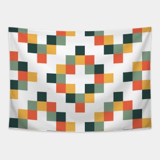 Vintage square pattern Tapestry