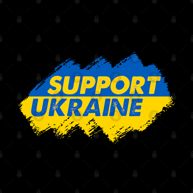 I Stand With Ukrain. Ukrainian flag by SerenityByAlex