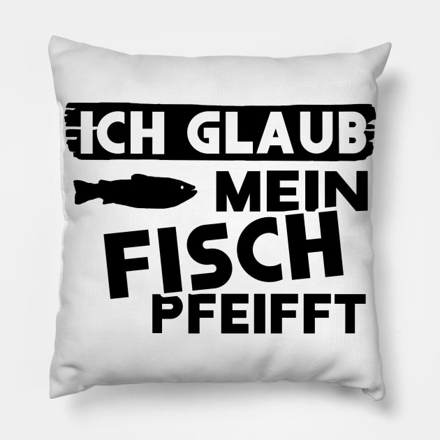 Fisch Spruch Lachs Gar Frauen Motive Urlaub Pillow by FindYourFavouriteDesign