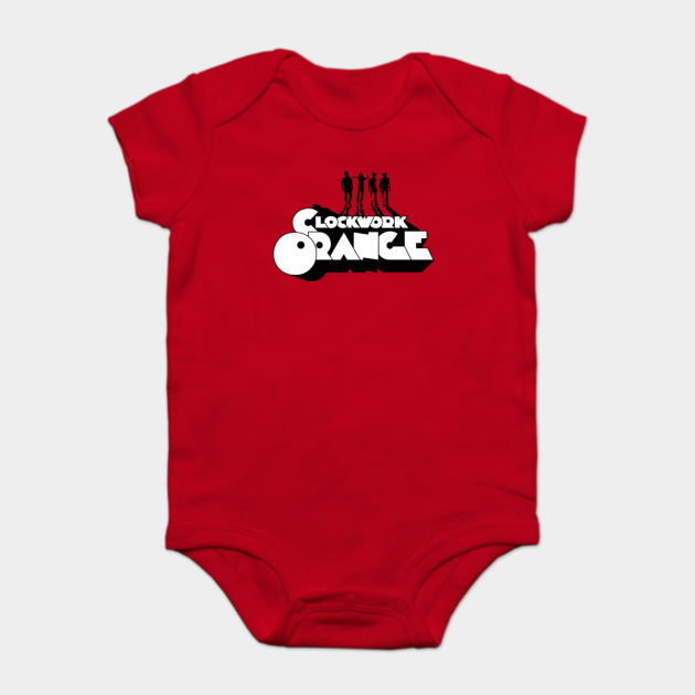 orange baby bodysuit