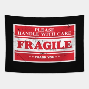 Fragile Label Tapestry