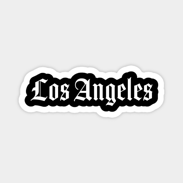 Los Angeles California Script Gift Magnet by Super Fresh Art