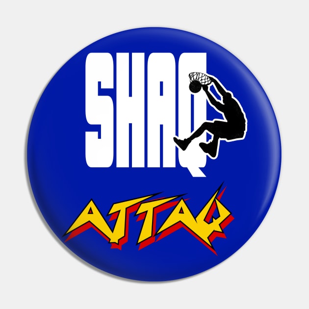 Shaq Attaq Pin by Buff Geeks Art