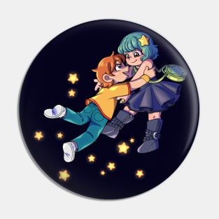 Scott Pilgrim and Ramona Flowers Pin