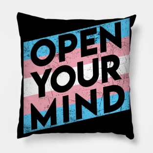 Open Your Mind | Transgender Pride Pillow