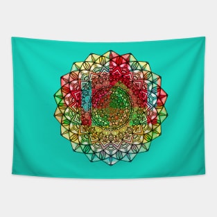 Fancy Mandala Design two Tapestry