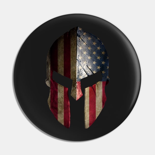 American Spartan Warrior Helmet Pin by Irregulariteez