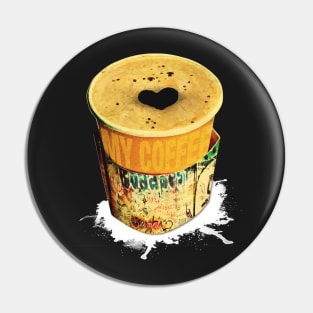 Coffee Graffitti Wrap Pin