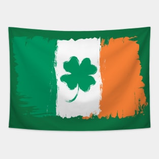 Irish flag and clover Tapestry