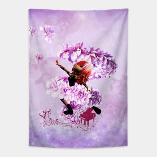 Dancing with flowers Tapestry