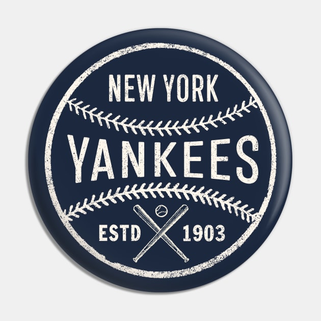 Vintage New York Yankees 3 by Buck Tee Pin by Buck Tee